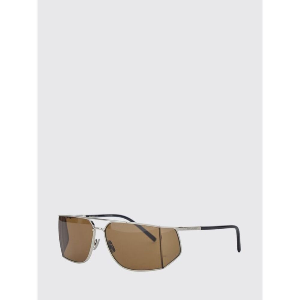 Saint Laurent Women Saint Laurent Metal Aviator Sunglasses With Double Bridge